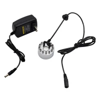 ultrasonic mist maker fogger metal atomizer with led lights for water fountain pond pot rockery sink