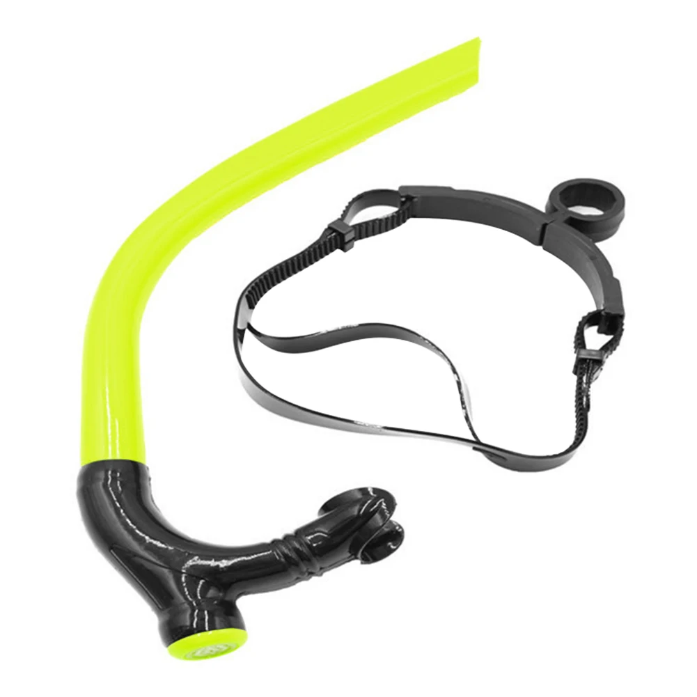 

Adults Soft Silicone Front Breathing Professional Dry Scuba Diving Snorkel Single Snorkeling Tube Positive Swimming Adjustable
