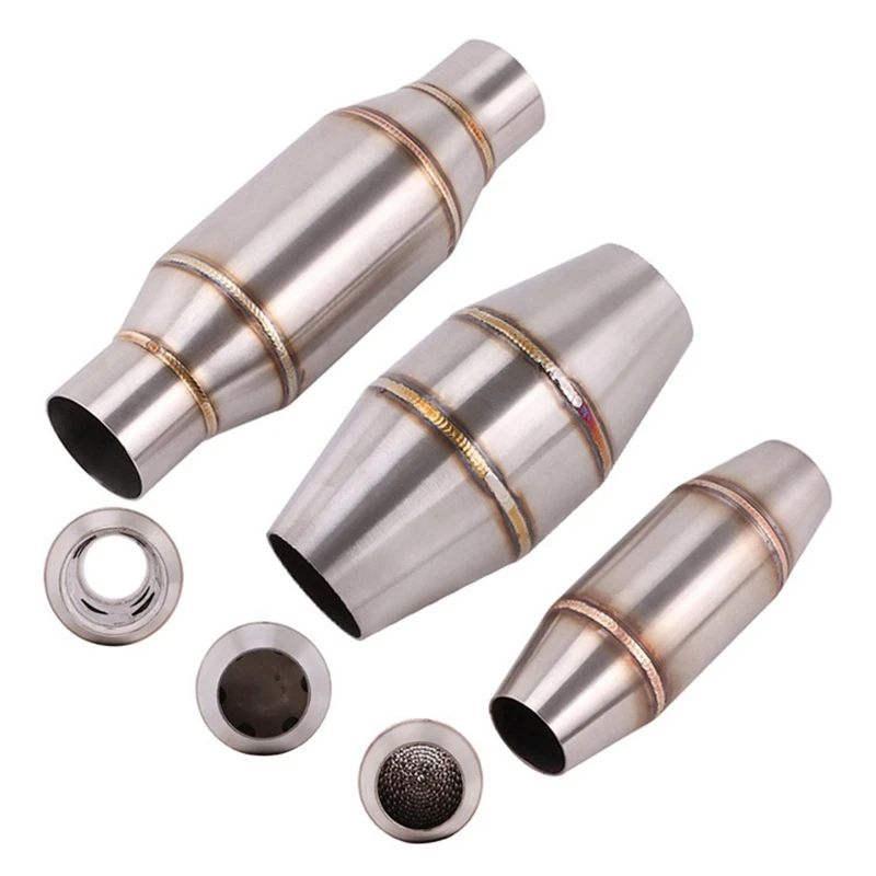 

Motorcycle Exhaust Pipe Muffler Expansion Chamber Catalyst Noise-Cancelling for CQR Kawasaki Honda Yamaha Modified