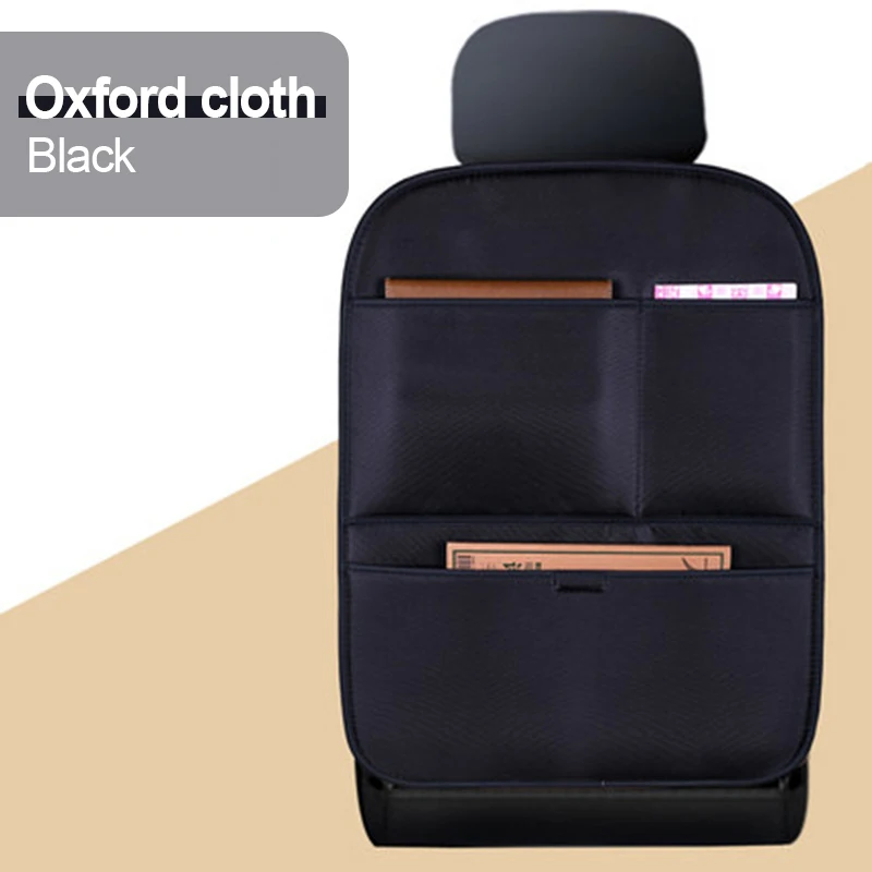 

Кожаная Защита Спинки Автомобильного Сиденья SEAMETAL, Детская Противоударная Накладка С Карманом Для Хранения