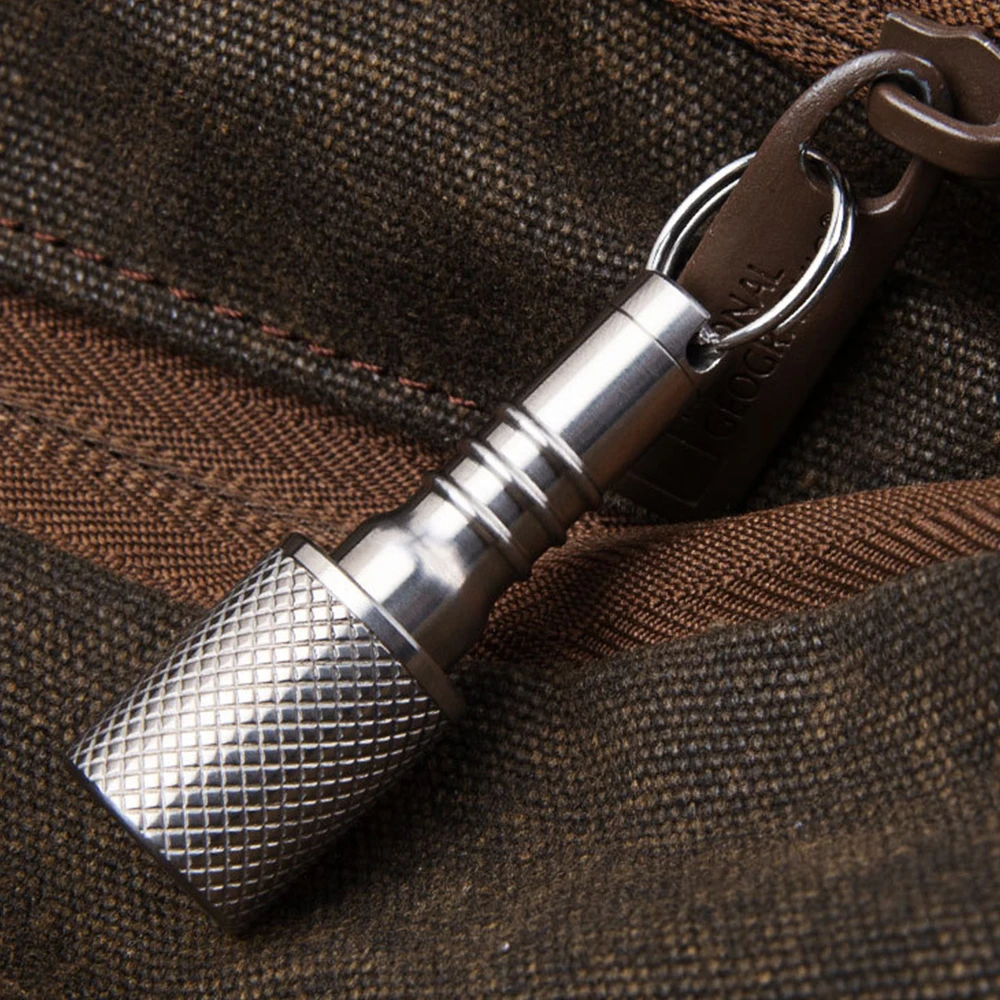 

1PC Titanium Alloy Mini Medicine Bottle Sealed Box Portable Small Pill Bottle Sealing Tank EDC Outdoor Tool