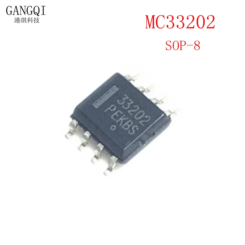 

10pcs MC33202 33202 MC33202DR2G SOP8 IC OPAMP GP 2 CIRCUIT 8SOIC New IC in stock