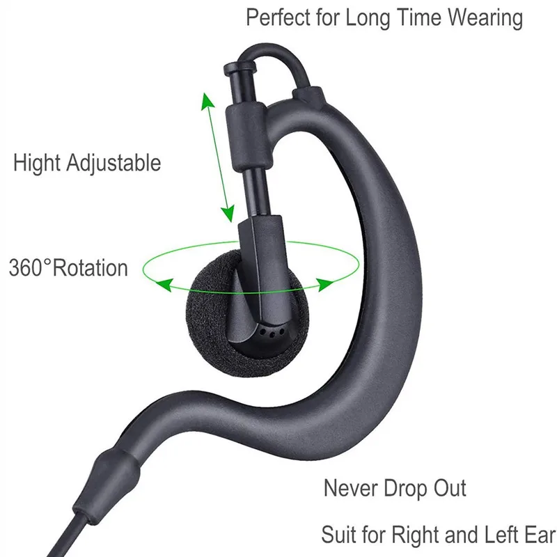 RISENKE Earpiece EM1000 MR350R MH230R MC220R XTR446 SX900 FV200 T5600 T9500R for Motorola Talkabout Walkie Talkie Headset(20PCS)