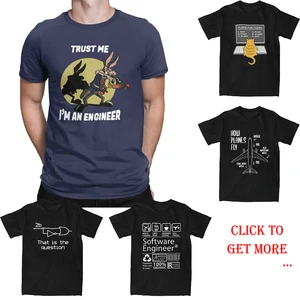 Trust Me Im An Engineer T Shirt for Men 100% Cotton Vintage T-Shirt Round Neck Engineering Tees Short Sleeve Clothes Plus Size