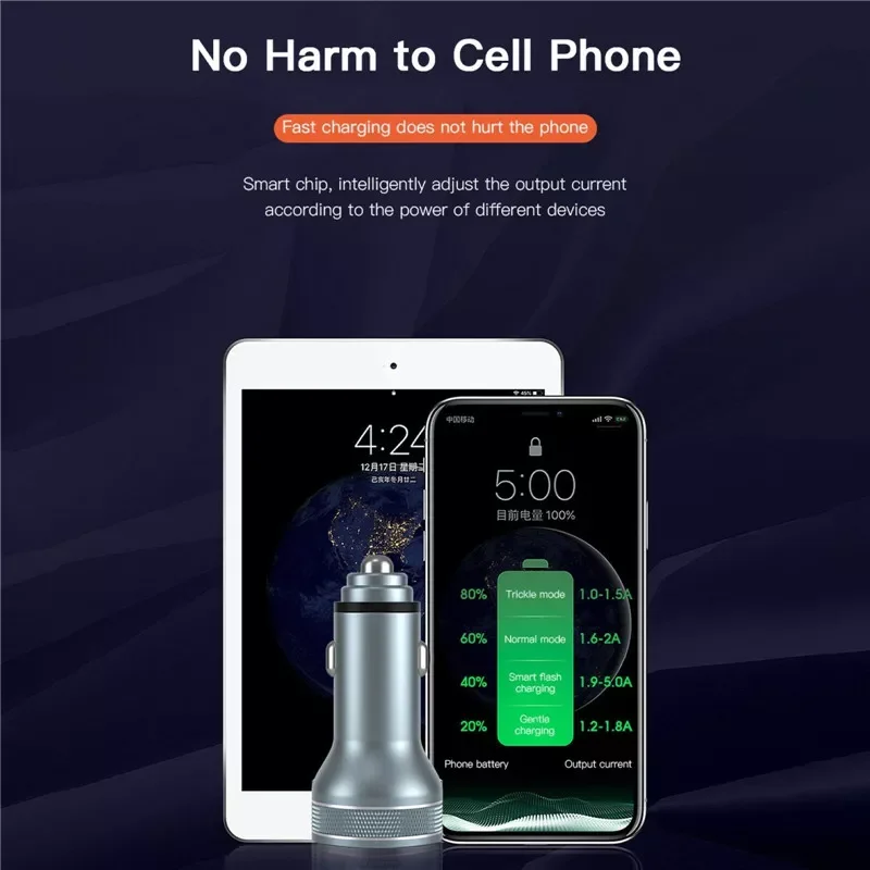 Car Charger For iphone 12 11 36W Quick Charge 3.0 Fast Charging Charger For Xiaomi Auto Type C QC PD 3.0 Mobile Phone Charge