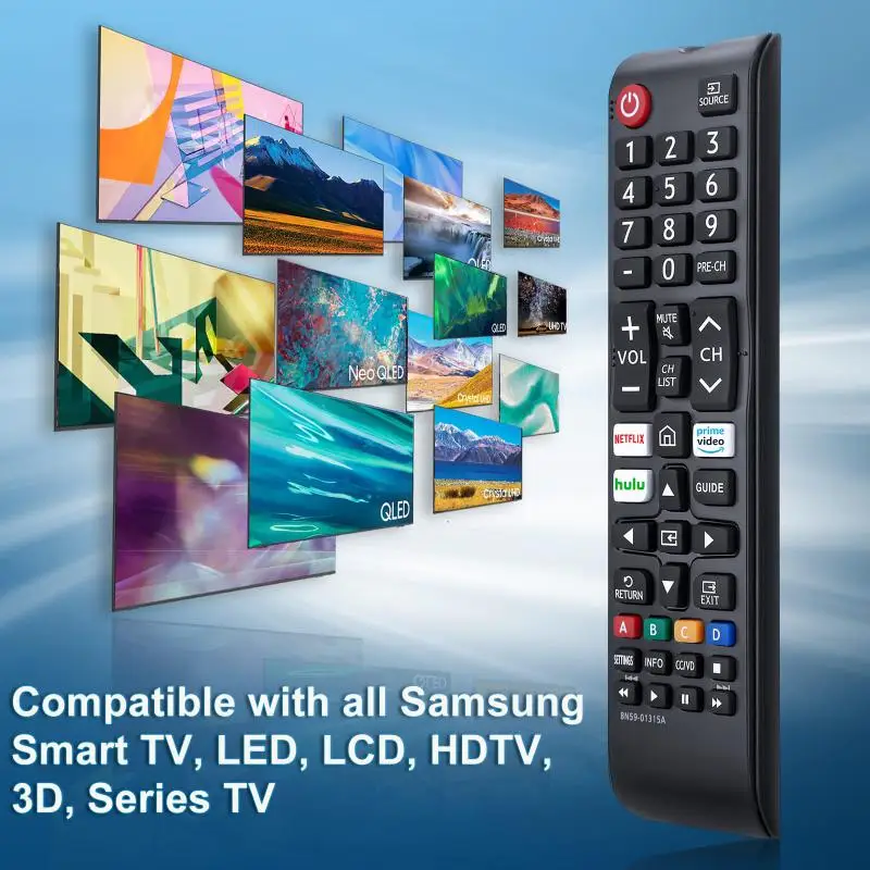 

Newest Universal Remote For Samsung Smart TV BN59-01315A Remote Control With Netflix/Hulu/Prime Video Buttons
