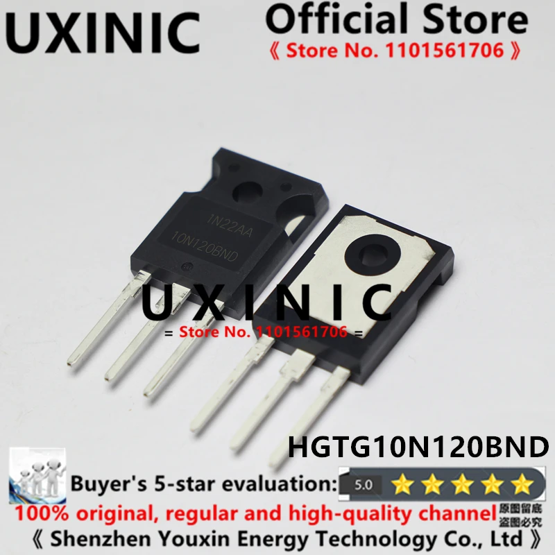 

UXINIC 100% New Imported Original HGTG10N120BND 10N120BND IGBT Field Effect TO-247 1200V 10A