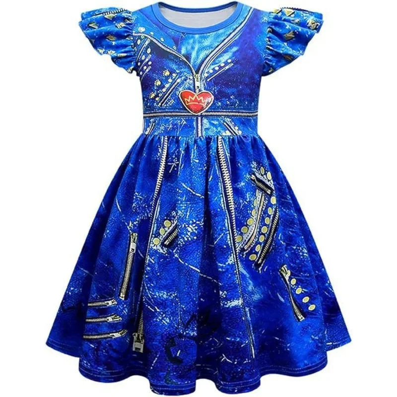 Костюм для косплея Эви из фильма Rise of Red Mal маскировочное платье Униформа костюм