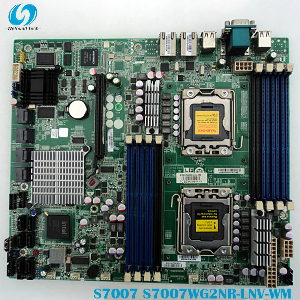 

100% рабочая Материнская плата сервера для TYAN S7007 S7007WG2NR-LNV-WM 11011989 R520 G7, полностью протестирована