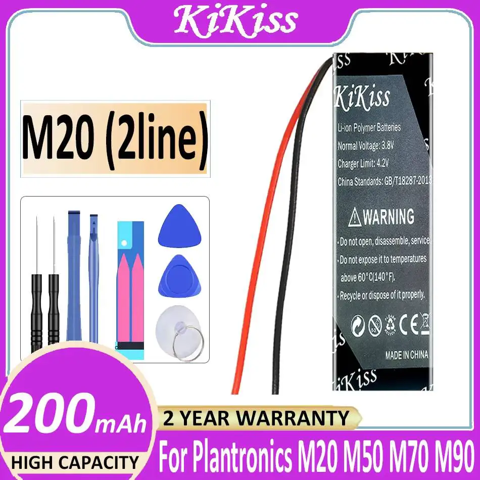 Фото Аккумулятор для наушников 200 мАч для Plantronics Explorer M20 M50 M70 M90 E10 E80 80 500 371031 2line №3