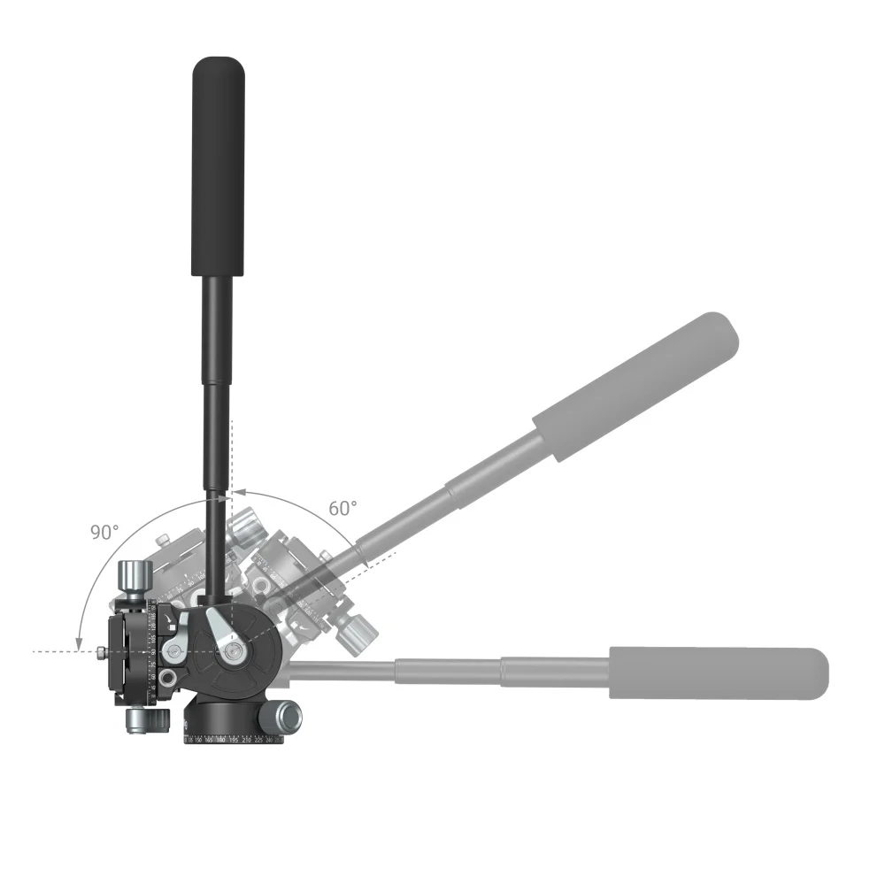 SmallRig Lightweight Fluid Video Head 360 Swivel with a Removable Telescopic Handle Adjustable Portable 3457 |