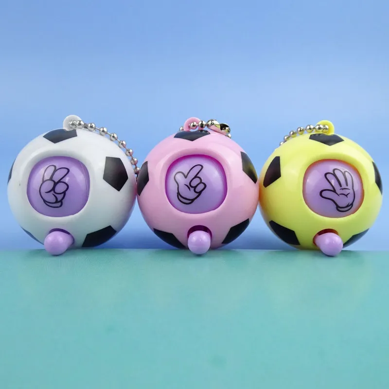 2/4/10PC Soccer  Fist/Scissors/Cloth Game Guess Toy Kids Birthday Baby Shower Party Favor Guest Gift Pinata Fillers Keychain