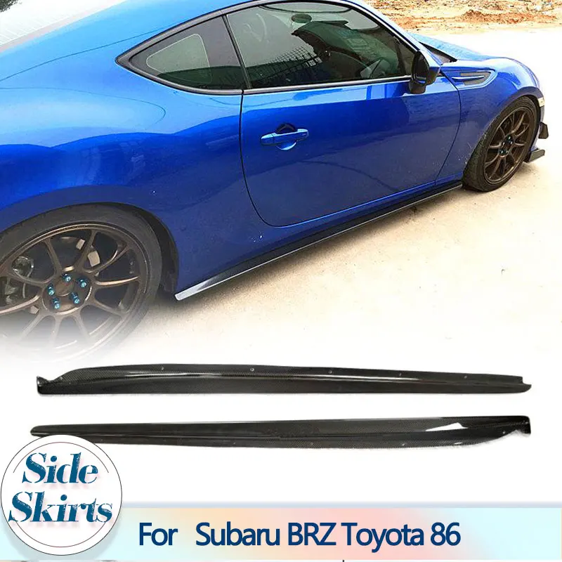 

Удлинители боковых юбок автомобиля для Subaru BRZ Toyota 86 GT86 2013-2020, гоночная боковая юбка из углеродного волокна, фартук, комплекты кузова для губ