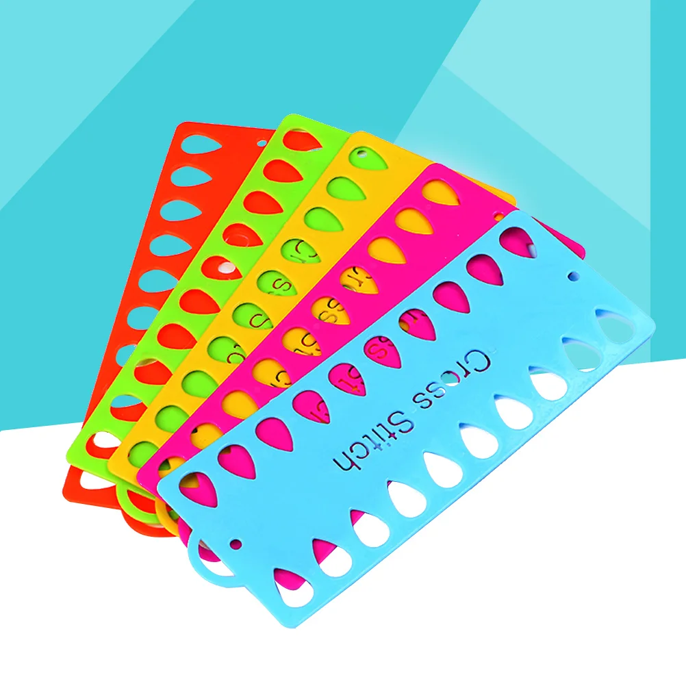 

5 PCS Embroidery Floss Plastic Sewing Thread Floss String Holder Embroidery Thread Holder Cards