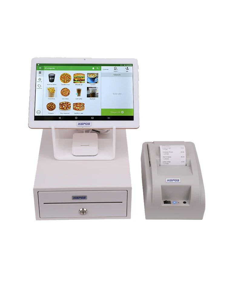 Бесплатное программное обеспечение 10-дюймовый сенсорный экран Android POS-устройство