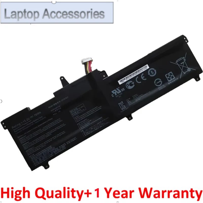Фото CHJ F Новый аккумулятор для ноутбука C41N1541 для Asus ROG G702VM G702VS G702VT GL702VM GL702VS GL702VT GL702ZC 0B200-02070000 C41PP91 №1