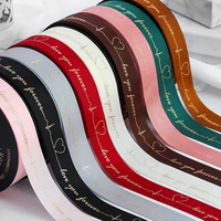 510m bronzing satin ribbon bow crafts tapes christmas gift wrapping decoration accessories diy for needlework and handicrafts