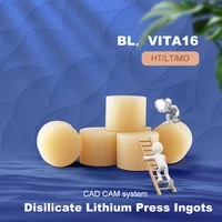 10pcsbox dental lab lithium disilicate press ingots ltht glass ceramic ingot for cad cam milling system
