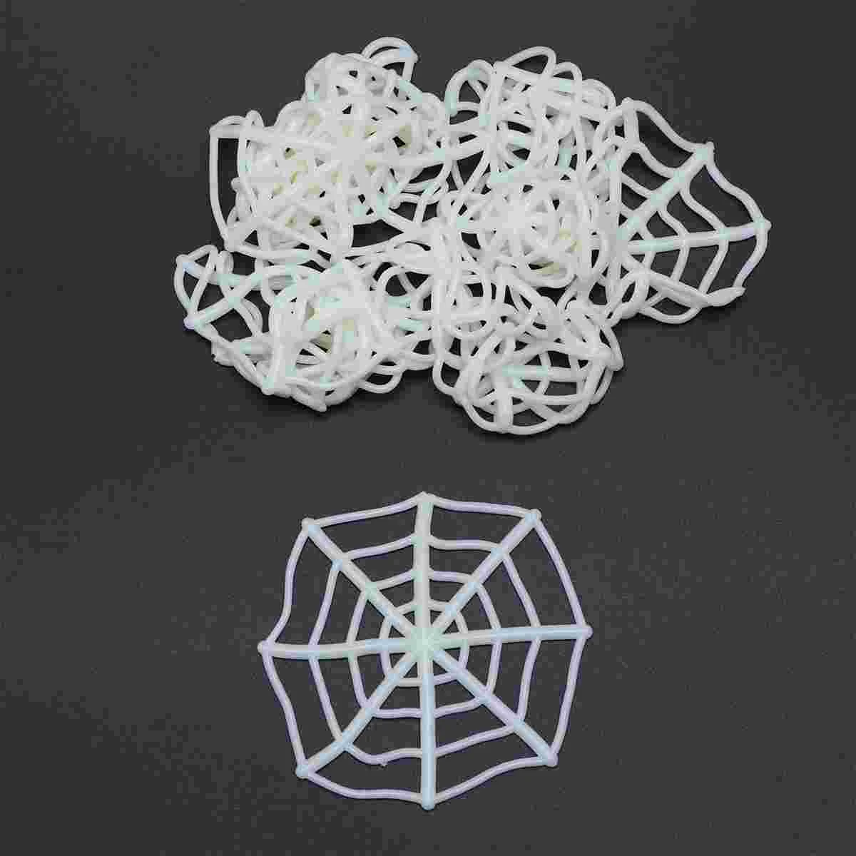 

10pcs Spider Web Rubber Cobweb Spider Web Decoration Gag Gift Spider Web Cobweb