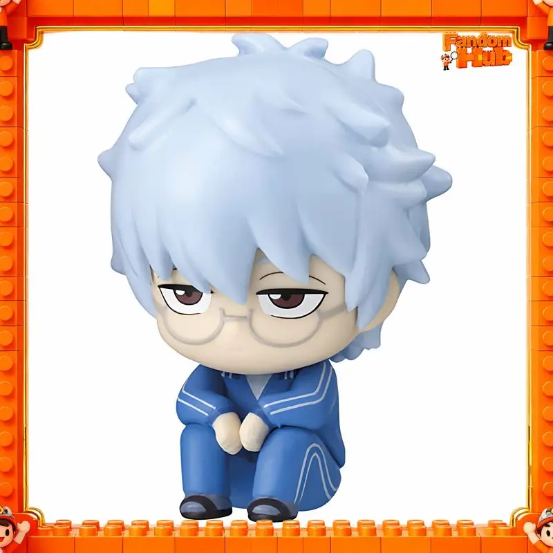 Фото Оригинальная фигурка Bandai Gintama Machibouke Vol.02: Гинпачи-сенсей сидячий, Камуи Такасуги GP, модель-украшение, игрушка, подарок №2