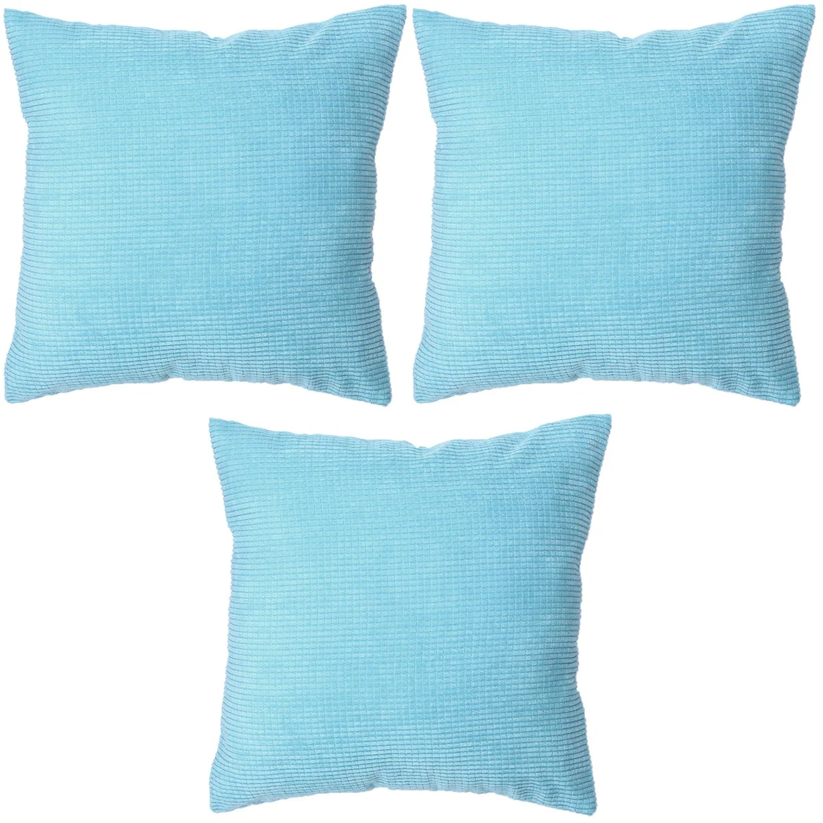 

3 pcs Comfortable Throw Pillow Case Square Pillowcase for Bedroom Car Sofa Couch