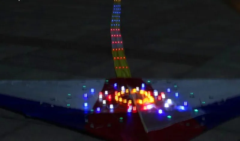 Бесплатная доставка 15 м 10 светодиодные хвосты воздушного змея лампы на