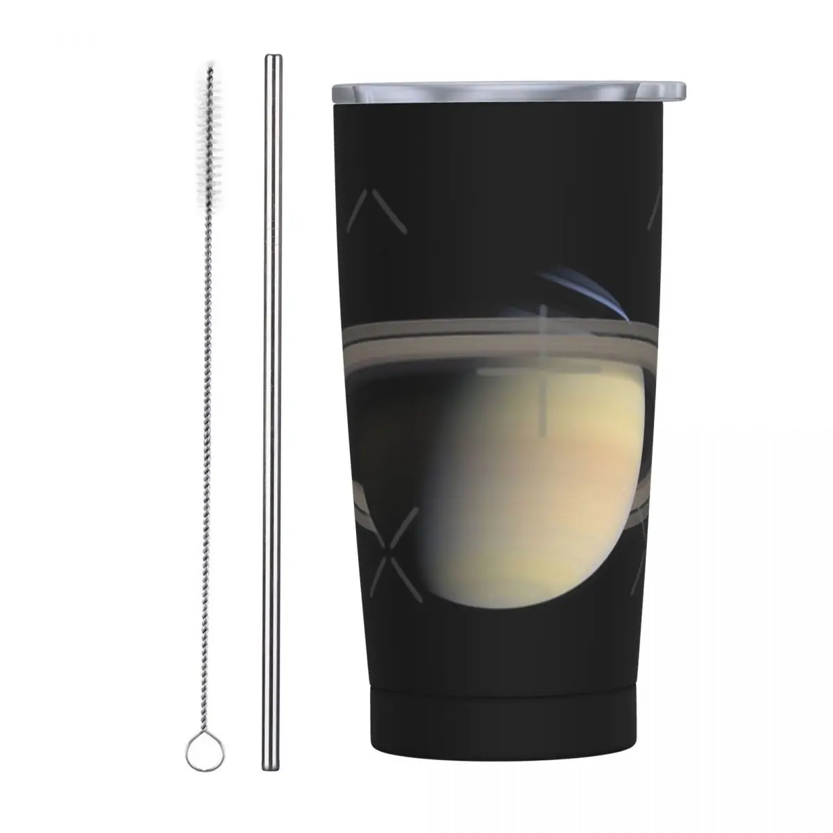 

SATURN Stainless Steel Mug Odourless easy to use With straw brush Reusable