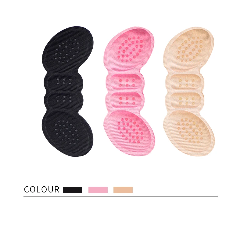 4pairs High Heel Insoles Butterfly Adjust Size Heel Liner Grips Protector Sticker Heel Pad Foot Care Anti Keep Abreast Heel Pads