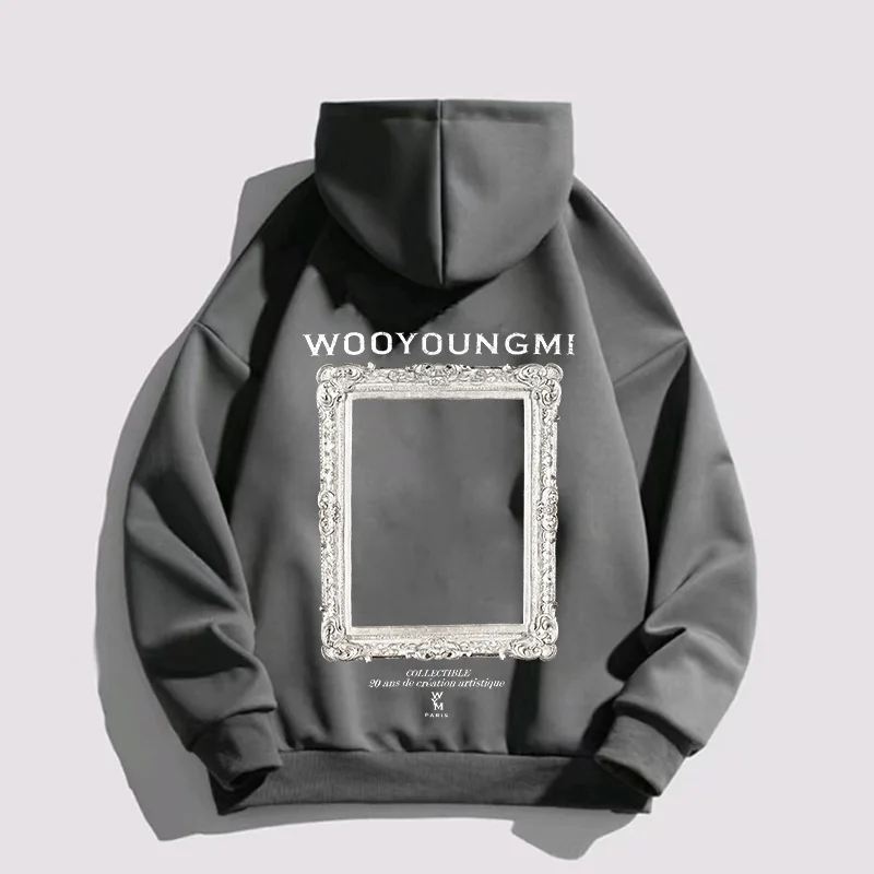 

Oversized WYM Hoodeds Retro Men's Sweater Korean Style Street Fashion Women's Street Clothing Top Men's Clothing Loose Hoodeds