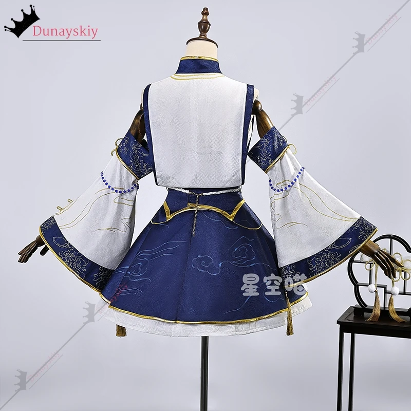 Фото Wuthering Waves Iuno Косплей Костюм Daoxiangcun Collaboration Iuno Короткая юбка Hanfu в китайском стиле Рождественский костюм женский №3