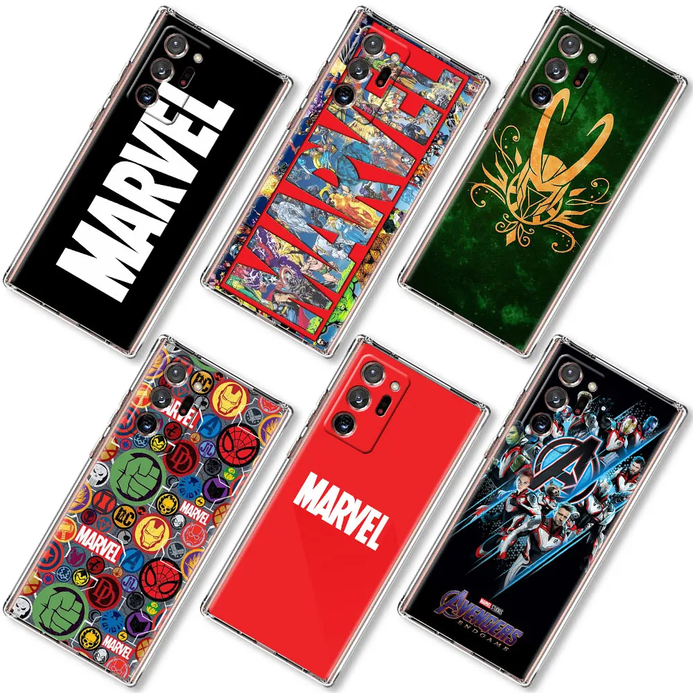 Роскошный комикс чехол Marvel для Samsung Galaxy Note 20 Ultra 10 Plus 9 8 A12 A51 A52 S20 FE A50 прозрачный