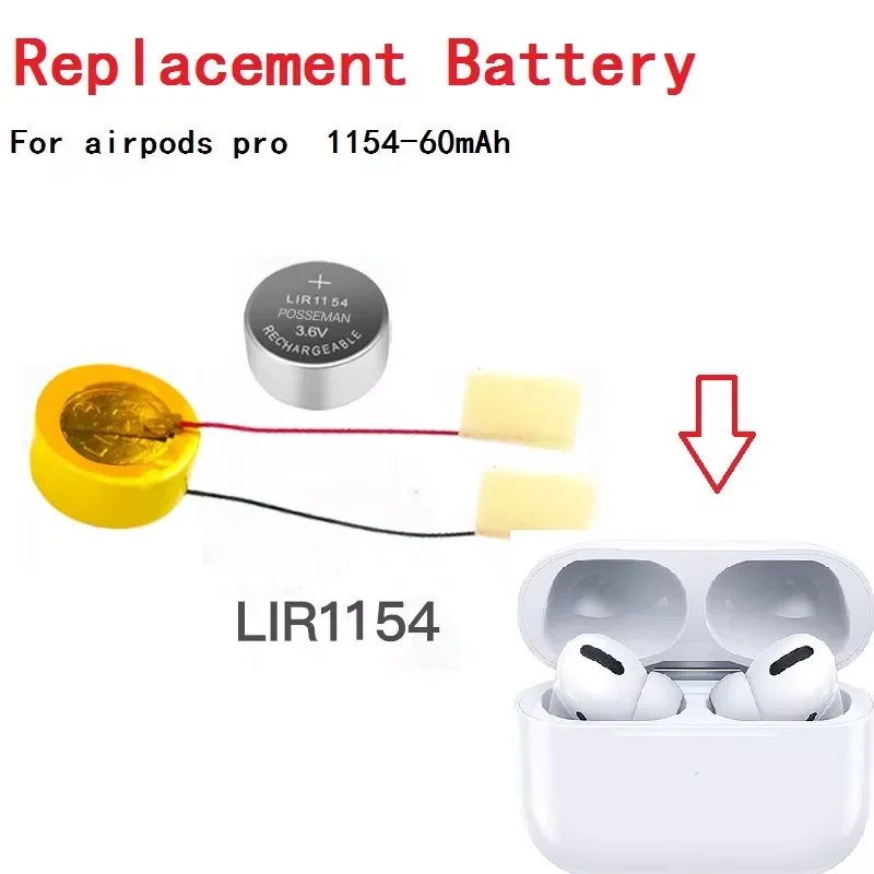 

Replacement battery for Airpods Pro Qi Wireless Charger Bluetooch earphone Charging Box battery for Air Pods Pro