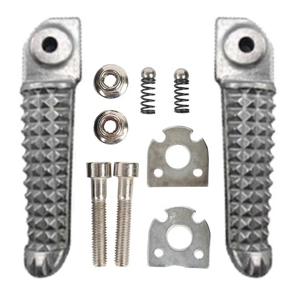 TDPRO Мотоцикл передние задние подножки для ног подножки опорные пластины для Yamaha FZR600 YZF600 YZF-R6 YZF-R1 MT09 черный / хромированный.