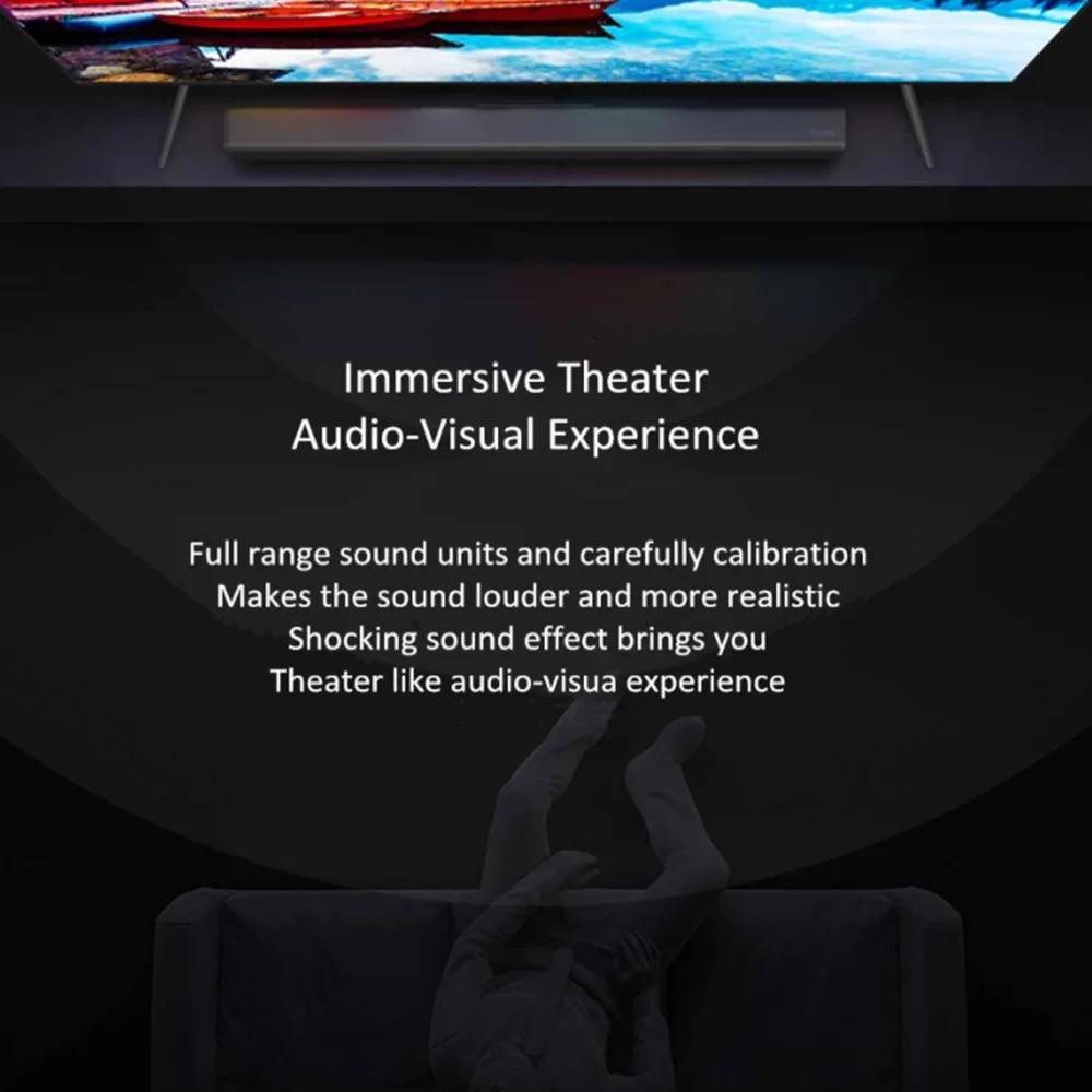Xiaomi Redmi TV Soundbar 30W Bluetooth-Compatible 5.0 Speaker Wall Mount Home Theater System Support BT SPDIF AUX |