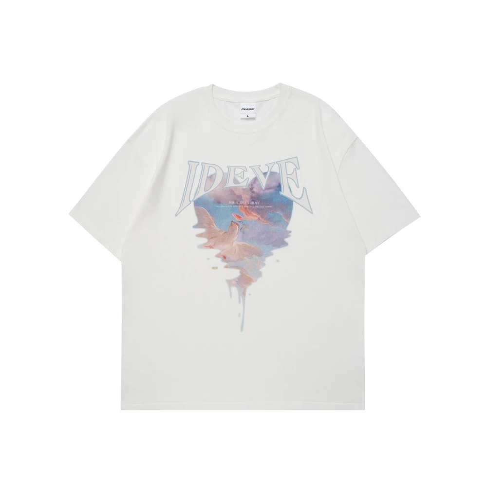 

Футболка мужская оверсайз в стиле хип-хоп, уличная одежда, винтажная Готическая аниме футболка с коротким рукавом в стиле Харадзюку, Y2k, лето