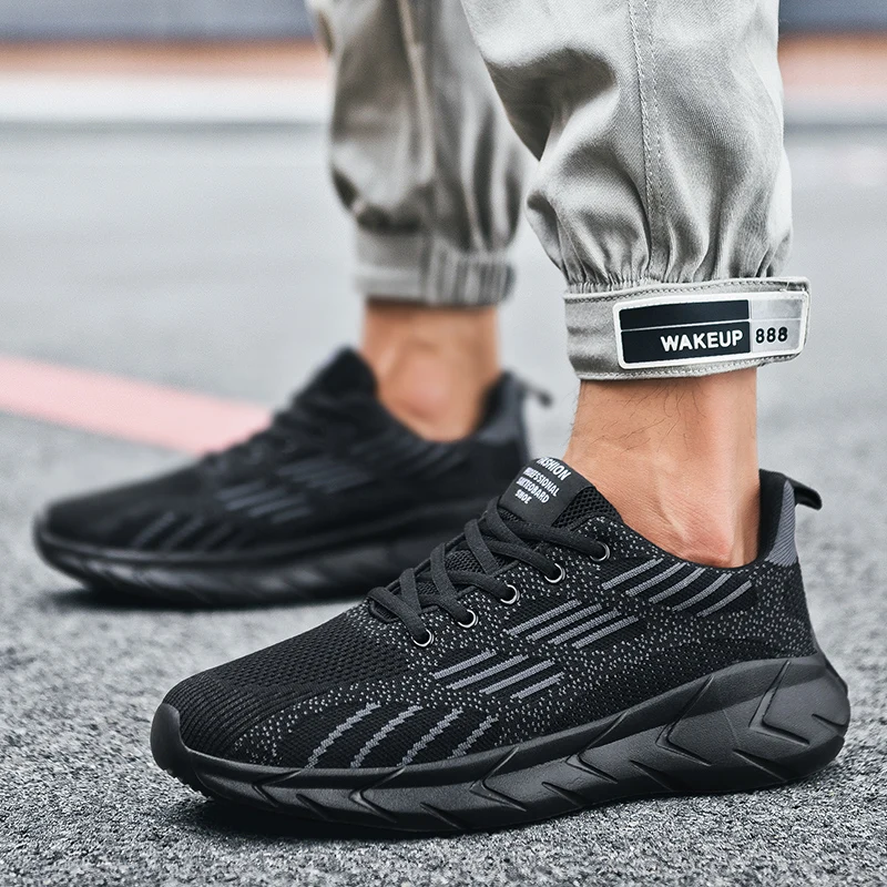 Новинка весенне-летняя мужская обувь 48размера плюс спортивные сетчатые беговые