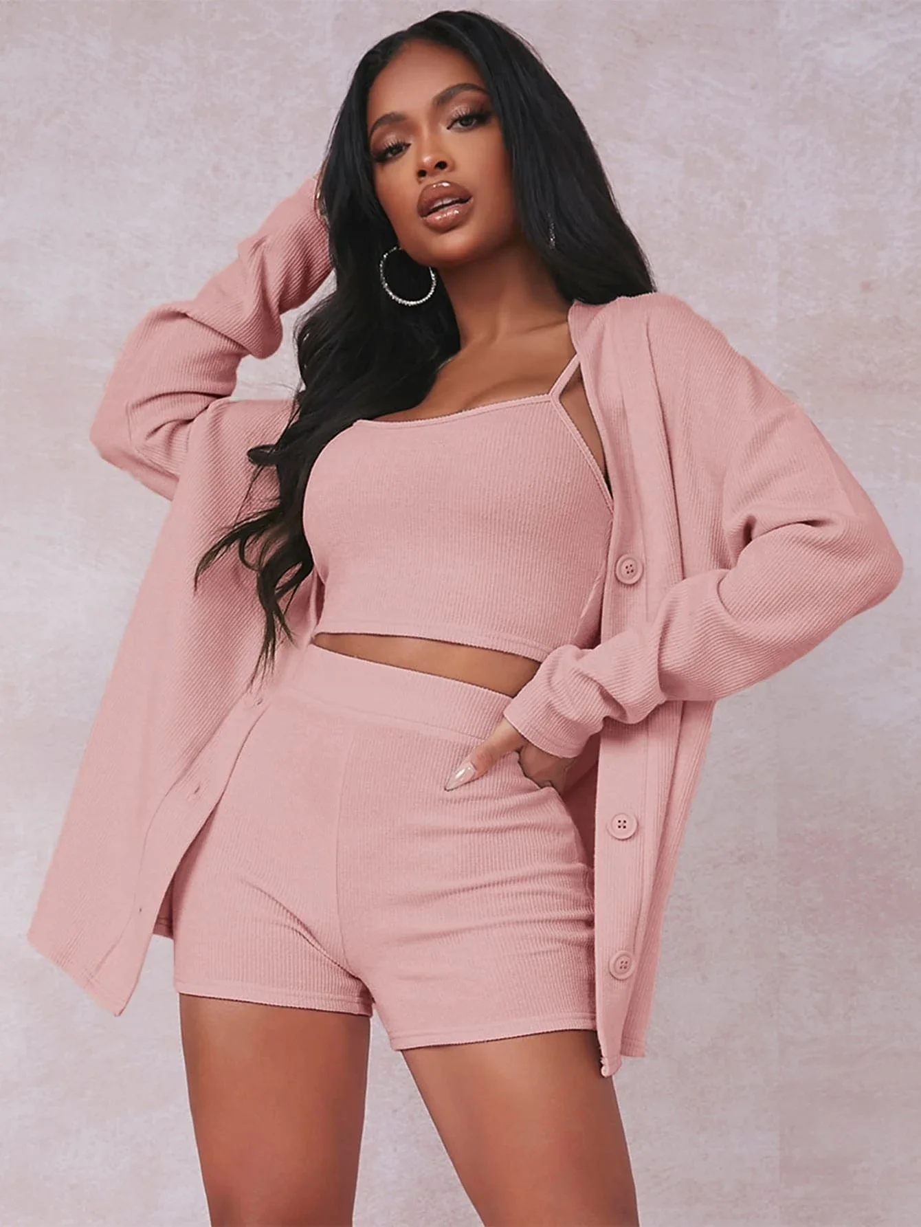 

Glamaker Green 2 piece suits Office ladies crop blazer and ruffles Pleated shorts Buttons pocket club party fashion female sets