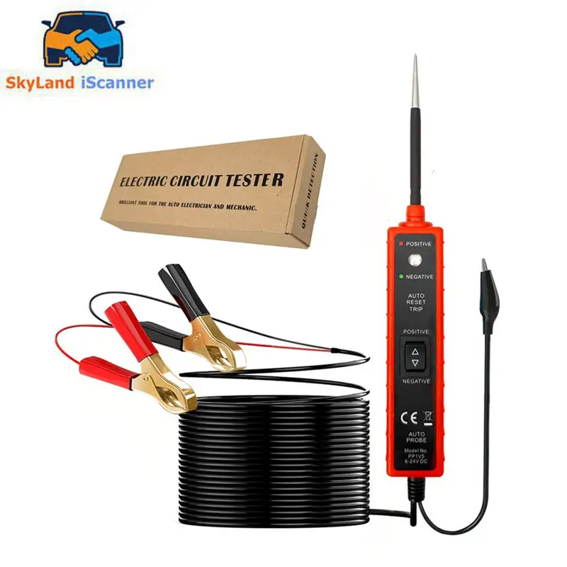 

EM285 Automotive Electric Circuit Tester Automotive Multi-function Test Pen Car Electrical System Tester 6-24V DC