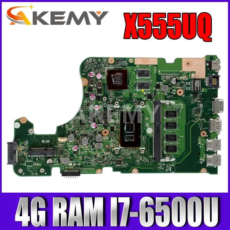 

X555UQ 4G/I7-6500U GT940M For Asus X555UQ X555UF X555UJ X555UB mainboard Motherboard 90NB0DG0-R00020