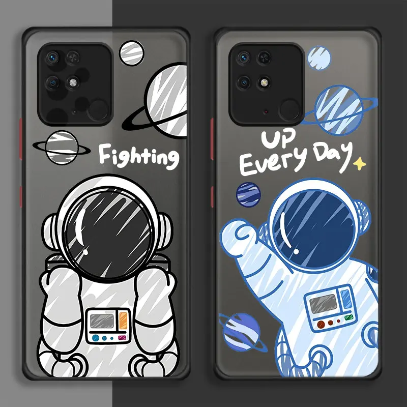 

Case Coque for Xiaomi Redmi 10 9 8 7 6 5 4 Pro 10X 5G 10C 5A 6A 4A K20 Cell Planet Astronaut Star Space Shockproof Soft Edge