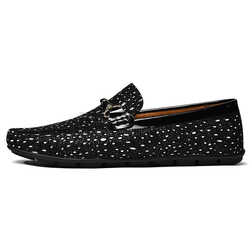 

Loafers Men Flat Horseshoe Buckle Decorative Multicolor Casual Shoes Shallow Fashion Hairdresser Shoes Party Banquet Shoes