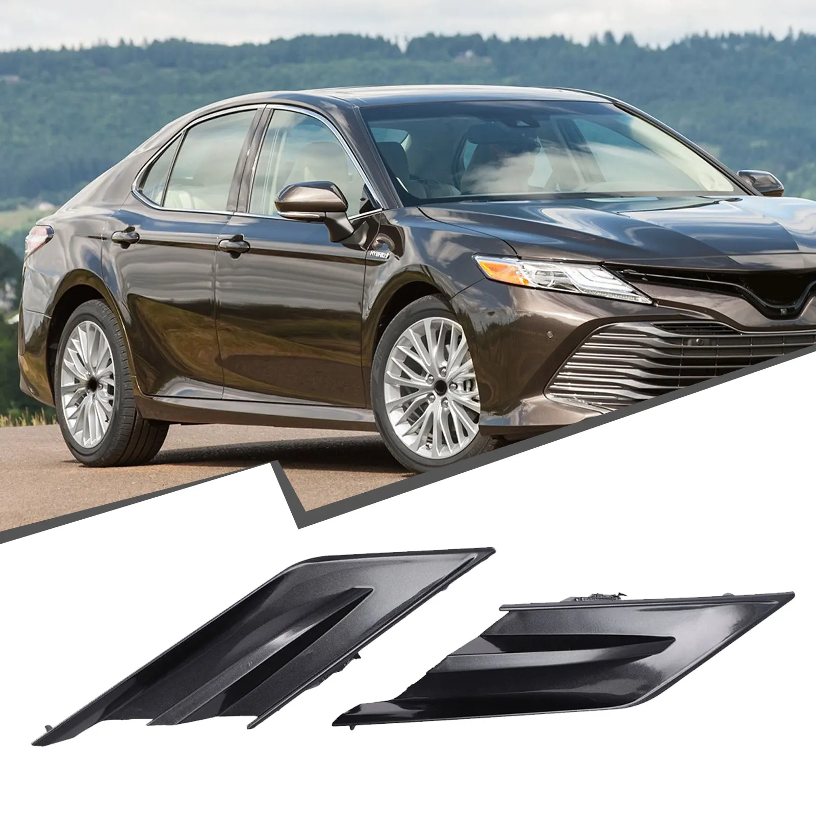 Крышка решетки бампера накладка на решетку переднего номер OEM 52124-06220 материал ПК