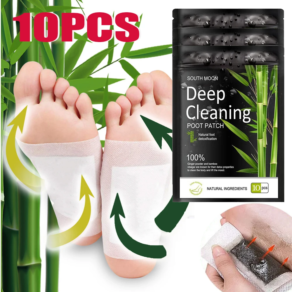 

10/30/50PCS Detox Foot Patches Pads Natural Herbal Stress Relief Feet Body Toxins Detoxification Cleansing Pad Health Care