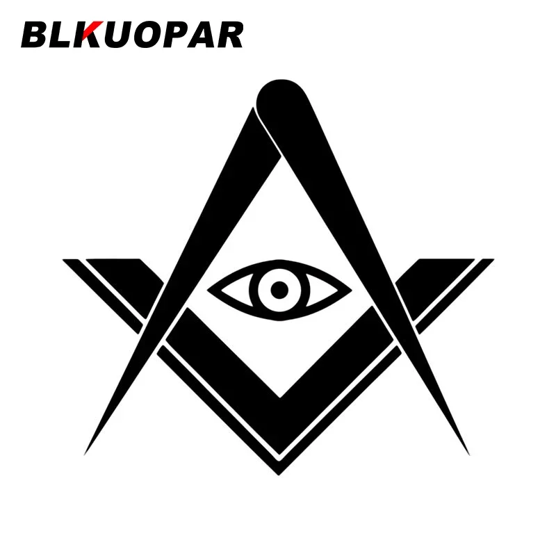 

Индивидуальные автомобильные наклейки BLKUOPAR Freemason, юмористический скейтборд, лобовое стекло, шлем, зеркало заднего вида, Солнцезащитная наклейка, фургон, автомобильные товары