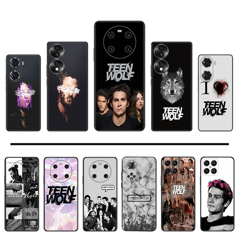 

Silicone Phone Case for Huawei Honor X40 Play 6T 6C 9A 50 X9 X6 X7 X8 Magic4 60 70 Pro 8X 20 30i Teen Wolf Black Soft Back Cover
