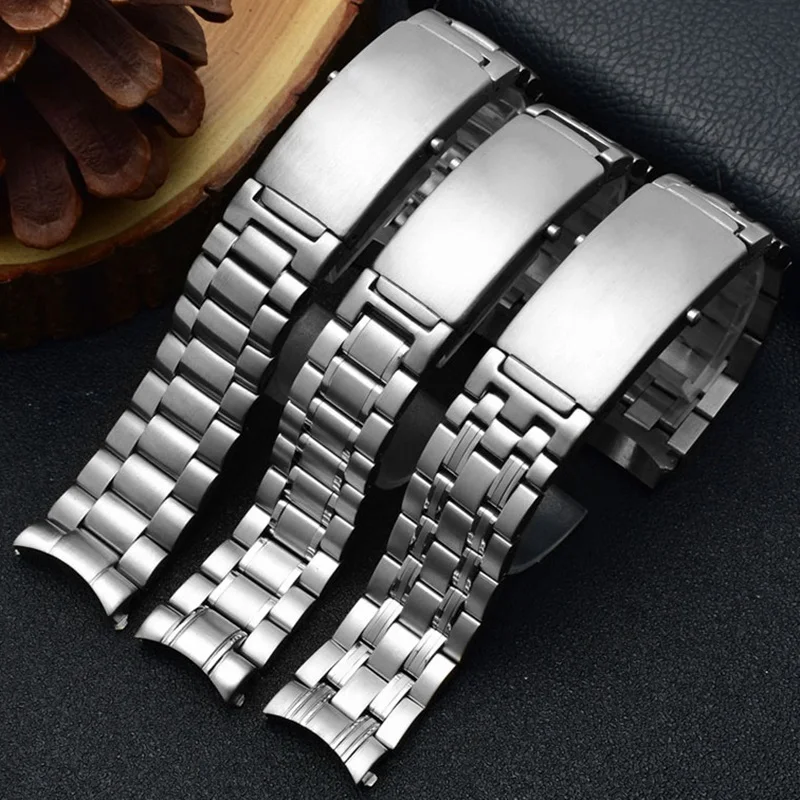 18mm 20mm 22mm Quality 316L Silver Stainless steel Watch Bands Strap For omega seamaster speedmaster planet ocean Belt