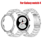 Ремешок полимерный прозрачный для Samsung Galaxy Watch 4 44 мм 40 мм, защитный браслет с бриллиантами для Galaxy watch 4 Active 2 40 мм 44 мм