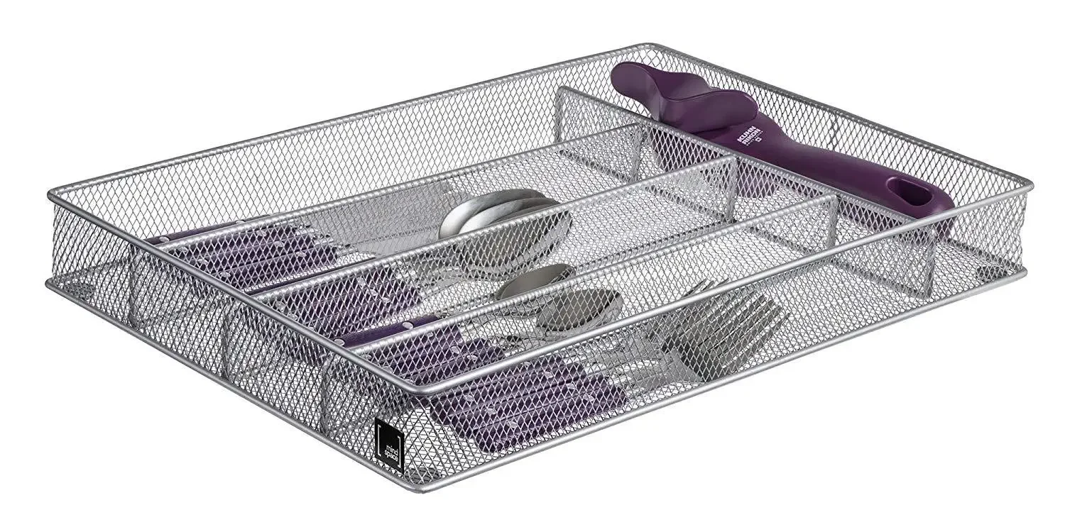 Сетчатый лоток для столовых приборов 5-слоцевый органайзер ящиков кухонная