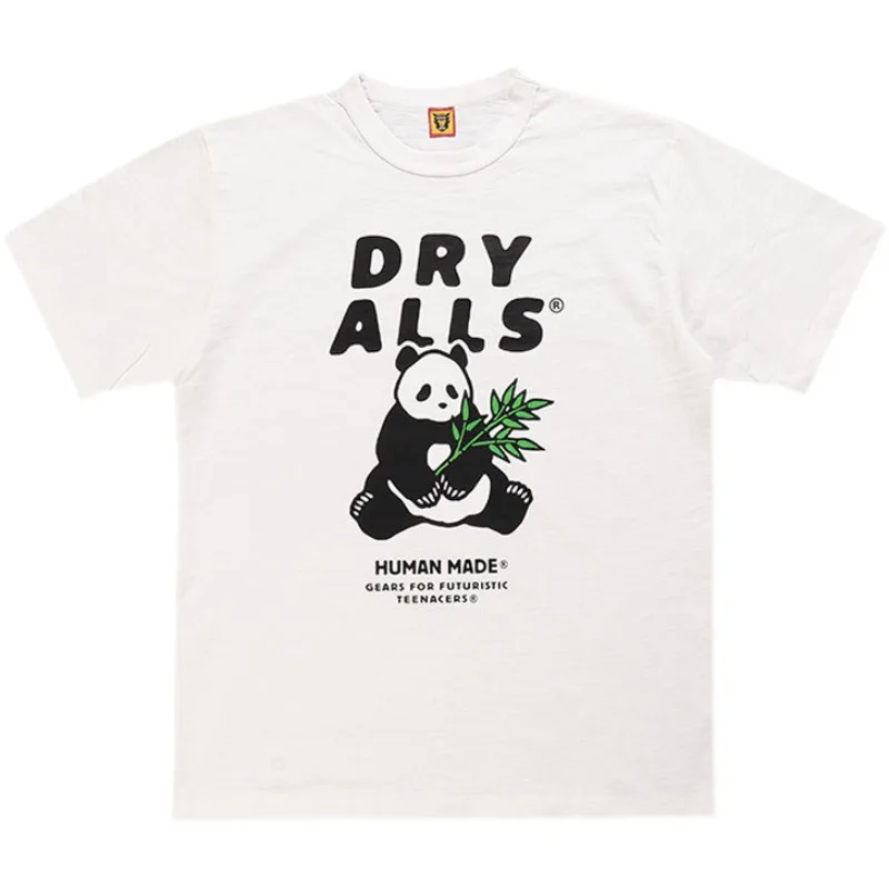 

Human Made T-shirt Men Women Summer Men's 1:1 High Quality Style Panda Printing Cartoon Graphic Cotton Tees Short Sleeve Tops
