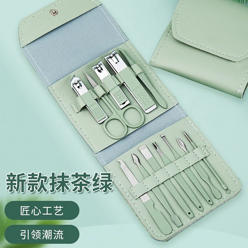 

Nail Kit Professional Set Nail Supplies Kit Pedicure Knife Manicure Tool Stainless Steel Nail Scissors Set 12 Pieces Box Set
